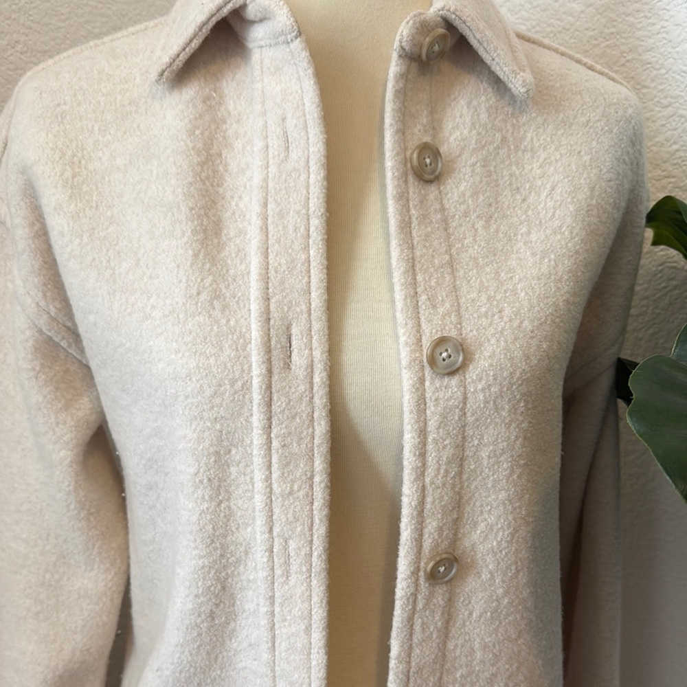 Aritzia The Group Babaton Cream Teddy Jacket - Picture 2 of 10